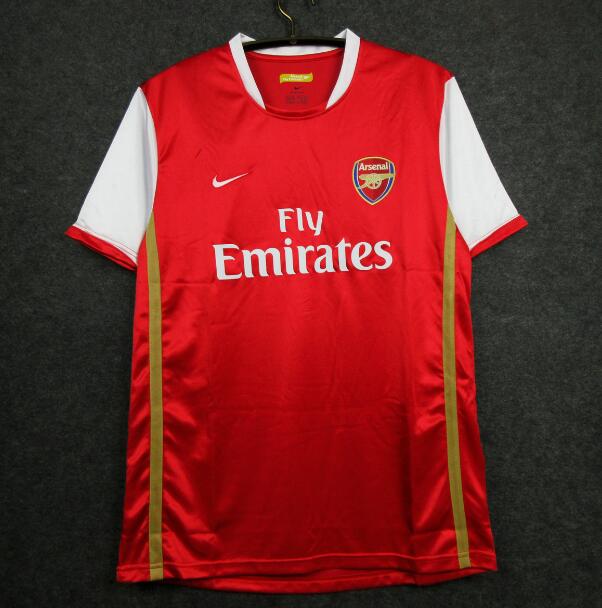 2006-2007 Arsenal Retro Home Kit Soccer Jersey